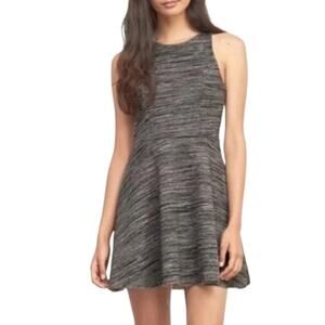 ABERCROMBIE & FITCH | Heather Grey Fit & Flare Neoprene Skater Dress | Size S